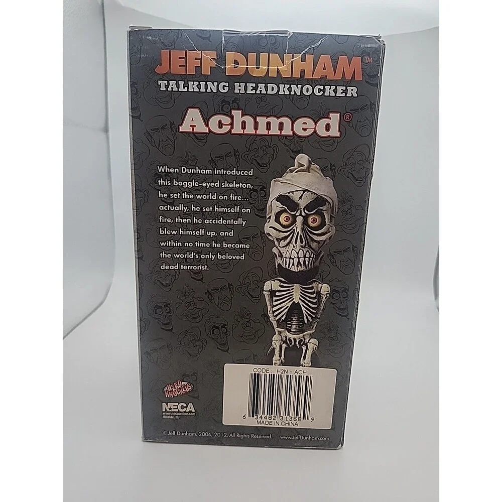 Lot of 3 NEW Jeff Dunham Headknocker Talking / Walter & Achmed & Peanut / NECA